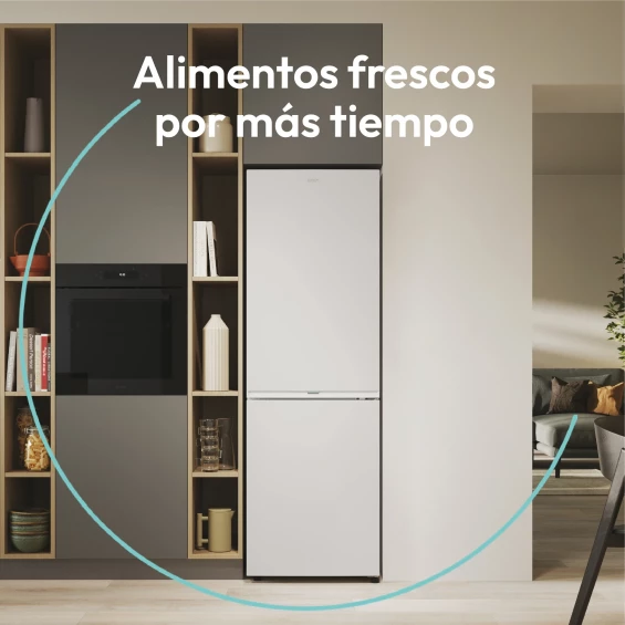 Frigorífico combi Candy ECN4CQTEW186, 185 x 59,5 x 66,7 cm, No Frost, clase E, 270 kWh/año, 38 dB, 355 litros, WiFi, blanco - imagen 11