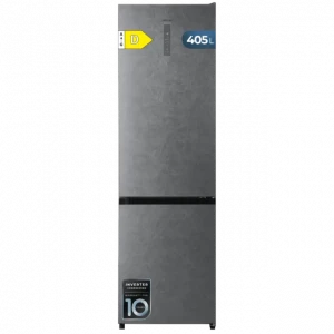Frigorífico combi Cecotec 405 WL Elite Graphite Stone D, 200 x 59.5 x 66 cm, Total No Frost, clase D, 37 dB, 405 litros, Fresh Flex, gris