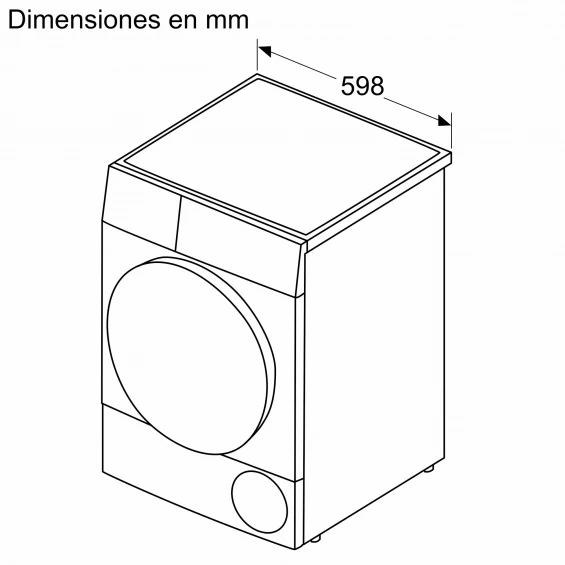 Secadora con bomba de calor Bosch WQA23300ES, 8 kg, clase C, 102 kWh/100 ciclos, 62 dB, AutoDry, Express 40 min, blanco - imagen 7