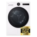 Secadora con bomba de calor LG RHX7010TLB, 10 kg, clase C, 108 kWh/100 ciclos, 62 dB, Dual Inverter, Wi-Fi ThinQ, blanco