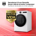 Secadora con bomba de calor LG RHX7010TLB, 10 kg, clase C, 108 kWh/100 ciclos, 62 dB, Dual Inverter, Wi-Fi ThinQ, blanco - imagen 4
