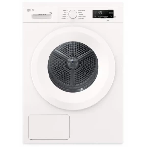 Secadora con bomba de calor LG RHX1009NWH, 9 kg, clase C, 106 kWh/100 ciclos, 64 dB, condensador autolimpiante, ThinQ WiFi, blanco
