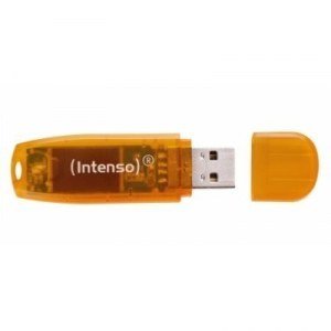 Memoria USB Intenso 3502490 64GB Lápiz USB Rainbow line 64GB naranja