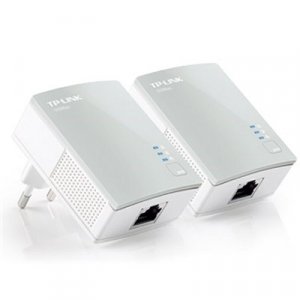 Red TP-LINK PA4010PKIT Powerline 500M AV AC/Pass Nano