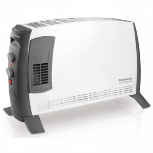 Convector Taurus CLIMA TURBO 2000, 2000W, 3 potencias, sistema turbo, termostato, patas incluidas