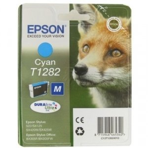 Consumible EPSON T1282 Cyan cartucho cian Stylus