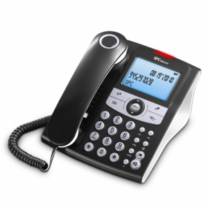 Teléfono fijo de sobremesa SPC ELEGANCE ID 3804N, negro