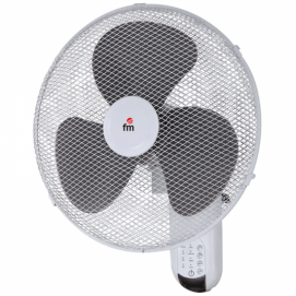 Ventilador de pared FM VM140M, instalación mural, con mando a distancia, 45W, blanco
