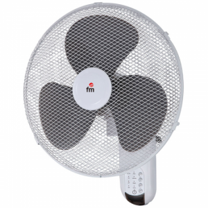 Ventilador Fm VM140M instalación mural con mando a distancia 45W blanco