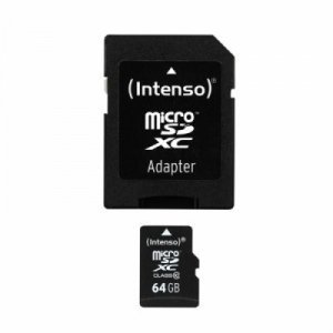 Tarjeta microSD Intenso 3413490 microSD clase 10 64GB con adaptador