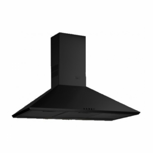 Campana decorativa de pared piramidal Teka DBB 60 N, 60 cm, 440 m3/h, clase D, 3 velocidades, 60dB, motor doble turbina, ref. 40460402, negro