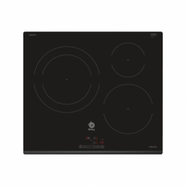 Placa inducción Balay 3EB865FR 60cm 3 zonas bisel delantero zona gigante 28 cm programable memoria 4600W negro