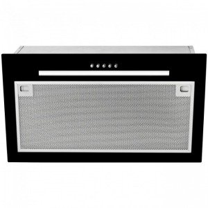 Campana grupo filtrante Teka GFG 2 55cm doble turbina 329m3/h barra luz LED 58dB Ref: 40446752 cristal negro