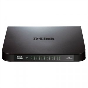 Switch D-LINK GO-SW-24G 24 puertos 10/100/1000Mbps negro