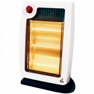Calefactor infrarrojos FM H-20 1200W 3 barras halógenas 3 posiciones blanco