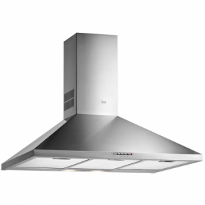 Campana decorativa Teka DBP 90 PRO, 90 cm, motor doble turbina, 613 m3/h, 55dB, ref. 40460529, clase D, inox