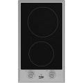 Placa modular vitrocerámica Beko HDCC 32200 X, 2 zonas, 30 cm, 2900W, marco inox, cristal negro - imagen 2