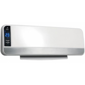 Calefactor mural FM TS-2002, Split, cerámico, 2000W, 2 potencias, aire fresco y calefacción, display, color blanco
