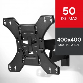 Soporte televisión One for All WM4451, 2 brazos, de 13 a 65 pulgadas, hasta 35 kg, negro