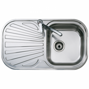 Fregadero Teka Stylo 1C 1E mueble 45cm 1 cubeta 1 escurridor reversible Ref: 10107017 inox