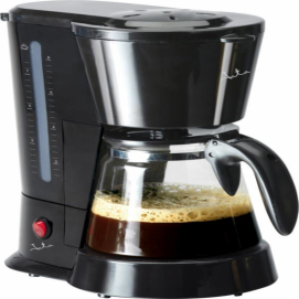 Cafetera de goteo Jata CA288N, 8 tazas, negro e inox
