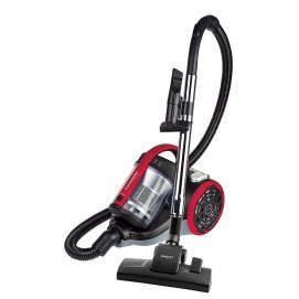 Aspirador Polti Forzaspira C110_PLUS, trineo, ciclónico, sin bolsa, 800W, 2 litros, filtro HEPA, 8 metros, 80dB, clase A, rojo