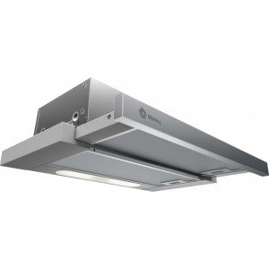 Campana tradicional Balay 3BT263MX motor único 60cm 3 velocidades control mecánico 370m3/h iluminación LED 54dB clase D inox
