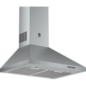 Campana decorativa Balay 3BC663MX, 60 cm, LED, 380 m3/h, 54dB, clase D, inox