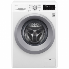 Lavadora LG F4J5TN4W 8kg 1400rpm clase A+++ 55dB motor inverter direct drive 2.0 6 motion display LED táctil añadir prendas blanco