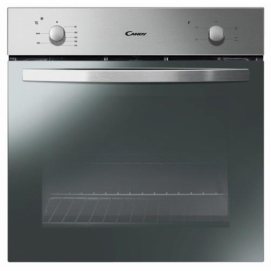 Horno convencional Candy FCS 100X abatible 4 funciones control mecánico 60cm 71 litros estático clase A inox