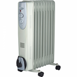 Radiador de aceite Artica ARA2009 2000W 9 elementos 3 niveles potencia termostato blanco