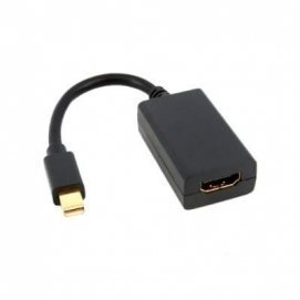 Cable PC Nanocable CONVERSOR MINI DP/HDMI,MINI DP/M-HDMI/H,negro 15cm