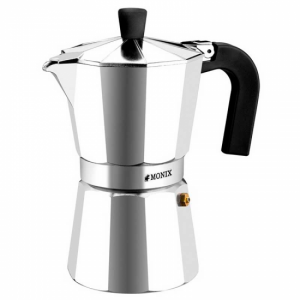 Cafetera italiana Monix M620001, Vitro-expres, 1 taza, aluminio