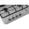 Placa de gas butano Artica AXG6040, 60 cm, 4 zonas, mandos laterales, Tempomar Seguridad, 7250W, inox - imagen 5