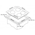 Placa de gas butano Artica AXG6040, 60 cm, 4 zonas, mandos laterales, Tempomar Seguridad, 7250W, inox - imagen 7
