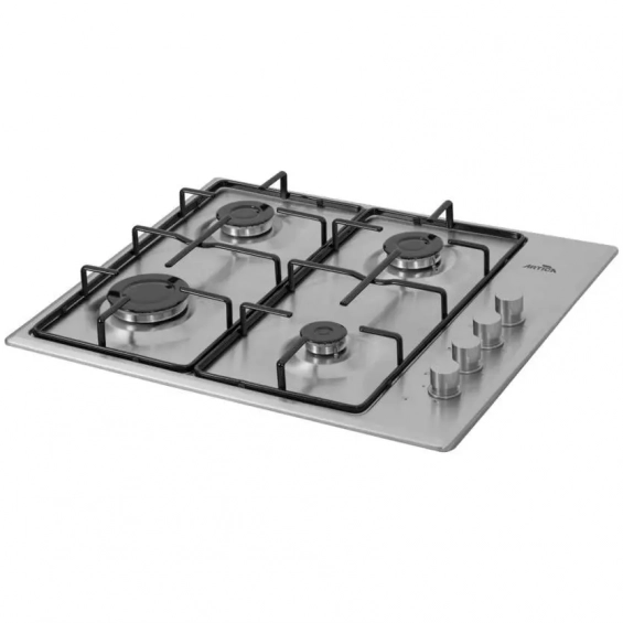 Placa de gas butano Artica AXG6040, 60 cm, 4 zonas, mandos laterales, Tempomar Seguridad, 7250W, inox - imagen 4