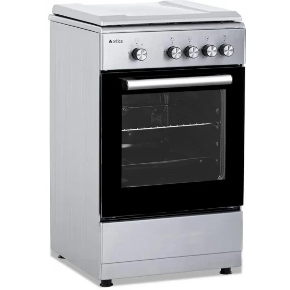 Cocina de gas Artica AKF5055X, 50 cm, 4 fuegos, horno a gas 43 L, termopar, doble cristal, inox - imagen 5