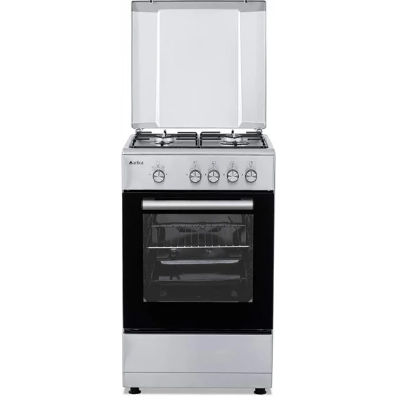 Cocina de gas Artica AKF5055X, 50 cm, 4 fuegos, horno a gas 43 L, termopar, doble cristal, inox - imagen 8