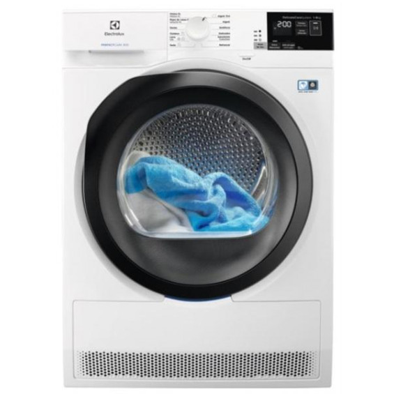 Secadora con bomba de calor Electrolux EW8H4864IB, 8 kg, clase A++ (antigua), motor Inverter, DelicateCare, display LCD, blanco