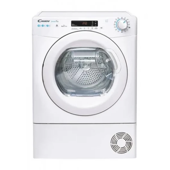 Secadora con bomba de calor Candy CS H10A2DE-S, 10 kg, clase A++ (antigua), 66 dB, 15 programas, Smart Touch NFC, EasyCase, blanco