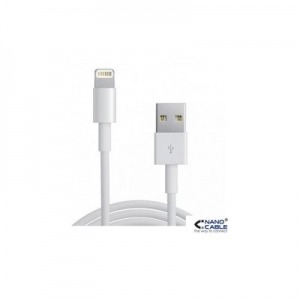 Cable PC NANOCABLE de datos/carga LIGHTNING/USB 1 metro