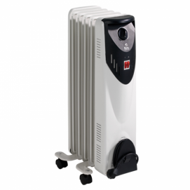 Radiador de aceite FM RW-10, 5 elementos, 1000W, 3 potencias
