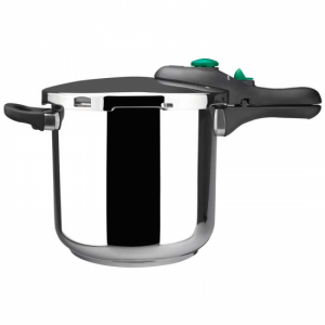 Olla a presión súper rápida Magefesa Dynamic 8, capacidad 7.5 litros, 5 sistemas seguridad, 5 veces más rápida, 70% ahorro, ref. 01OPDINAM08, acero inox