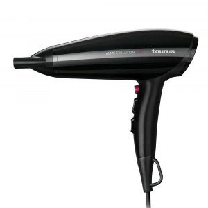Secador de pelo Taurus ALIZE EVOLUTION 2200, 3 temperaturas, 2 velocidades, golpe aire frío, 2200W, negro