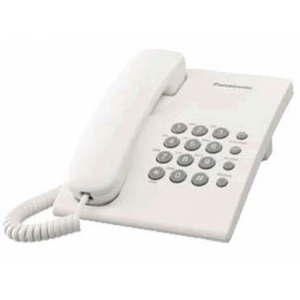 Teléfono fijo de sobremesa Panasonic KX-TS500EXW, blanco