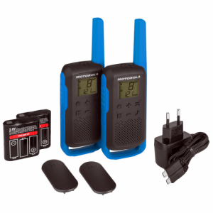 Walkie Talkie Motorola TLKR T62, 8 canales,SUB, negro