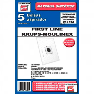 Bolsas para aspirador Tecnhogar Moulinex 915742 sintética