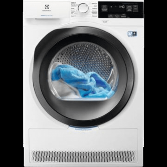 Secadora con bomba de calor Electrolux EW9H3866MB, 8 kg, clase A+++ (antigua), CycloneCare, DelicateCare, Inverter, display LCD