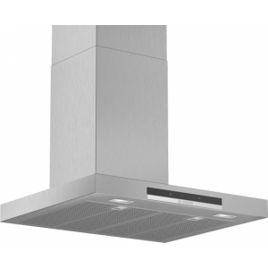 Campana decorativa de pared Bosch DWB67IM50, Serie 4, 60 cm, 752 m3/h, clase B, 3 velocidades + intensivo, 64dB, acero inox