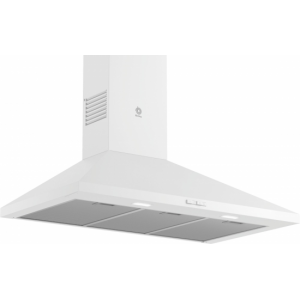 Campana decorativa de pared piramidal Balay 3BC696MB, 90 cm, 626 m3/h, clase A, 3 velocidades, 69dB, blanco